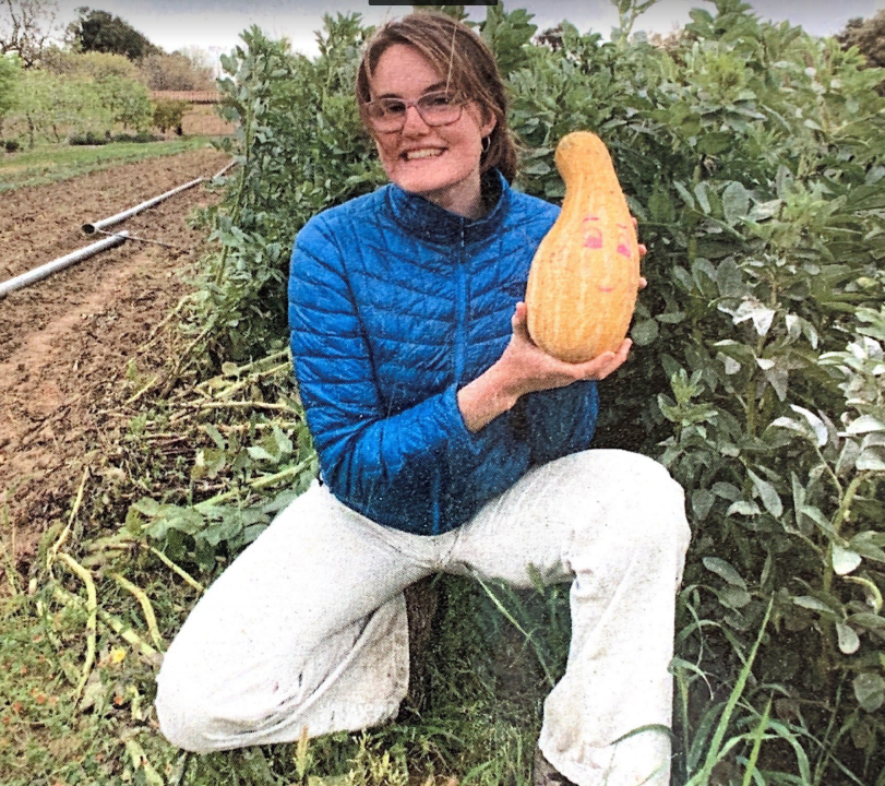 Sarah Frederich, Lead Student Farmer in the Market Garden