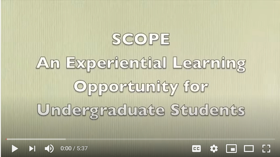 Watch this video to learn more about the SCOPE project!