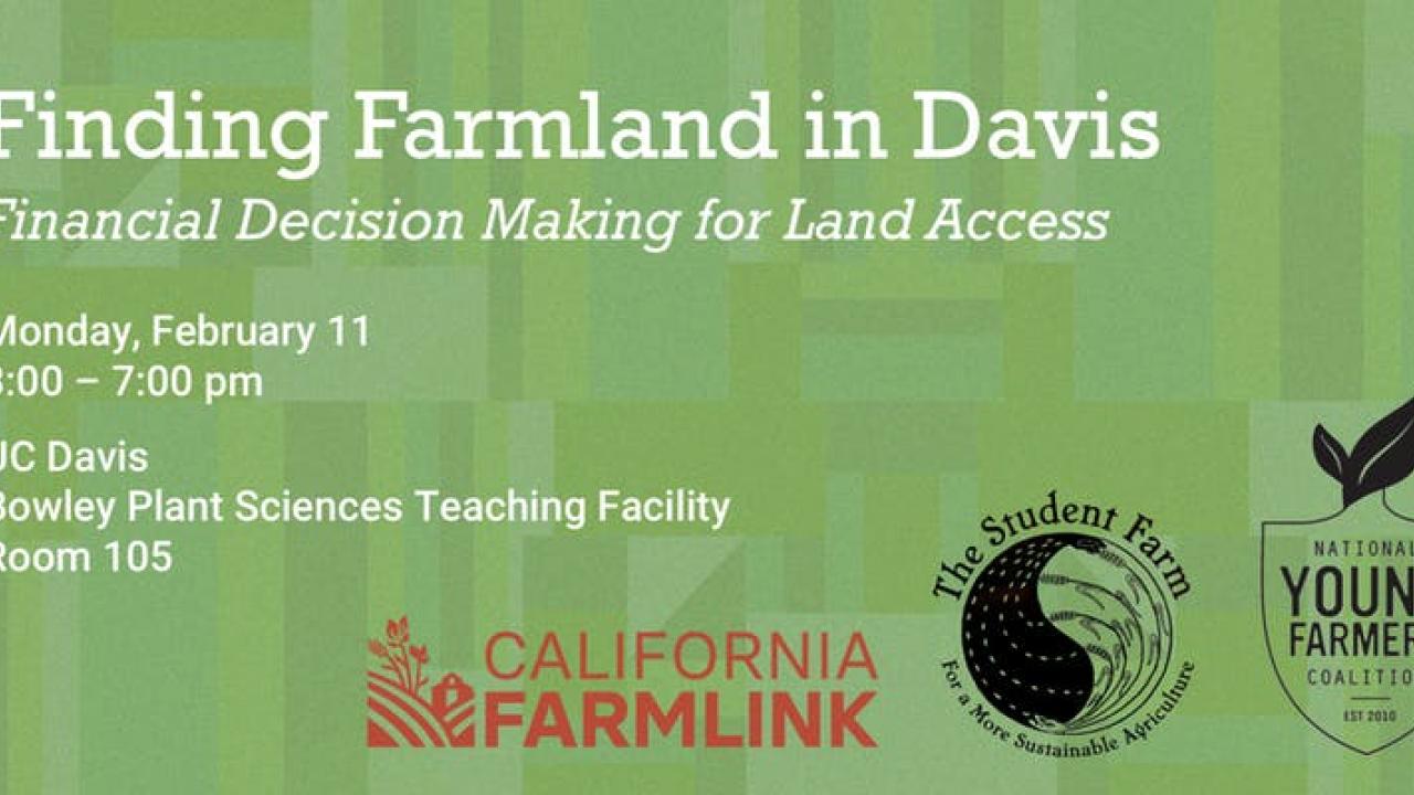 Finding Farmland Event at Student Farm