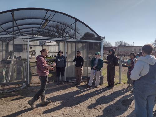 Jan Velilla leading a Farm Leadership Workshop on greenhouse management